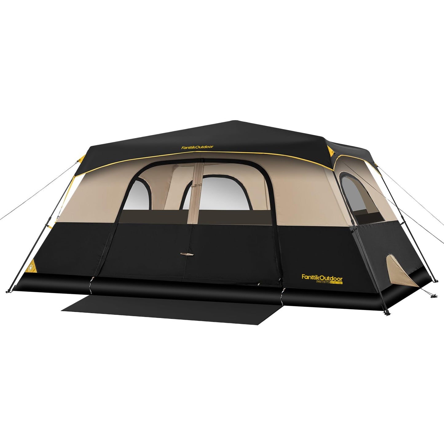 Instant Cabin Camping Tent with Rainfly & Carry Bag for Family Camping