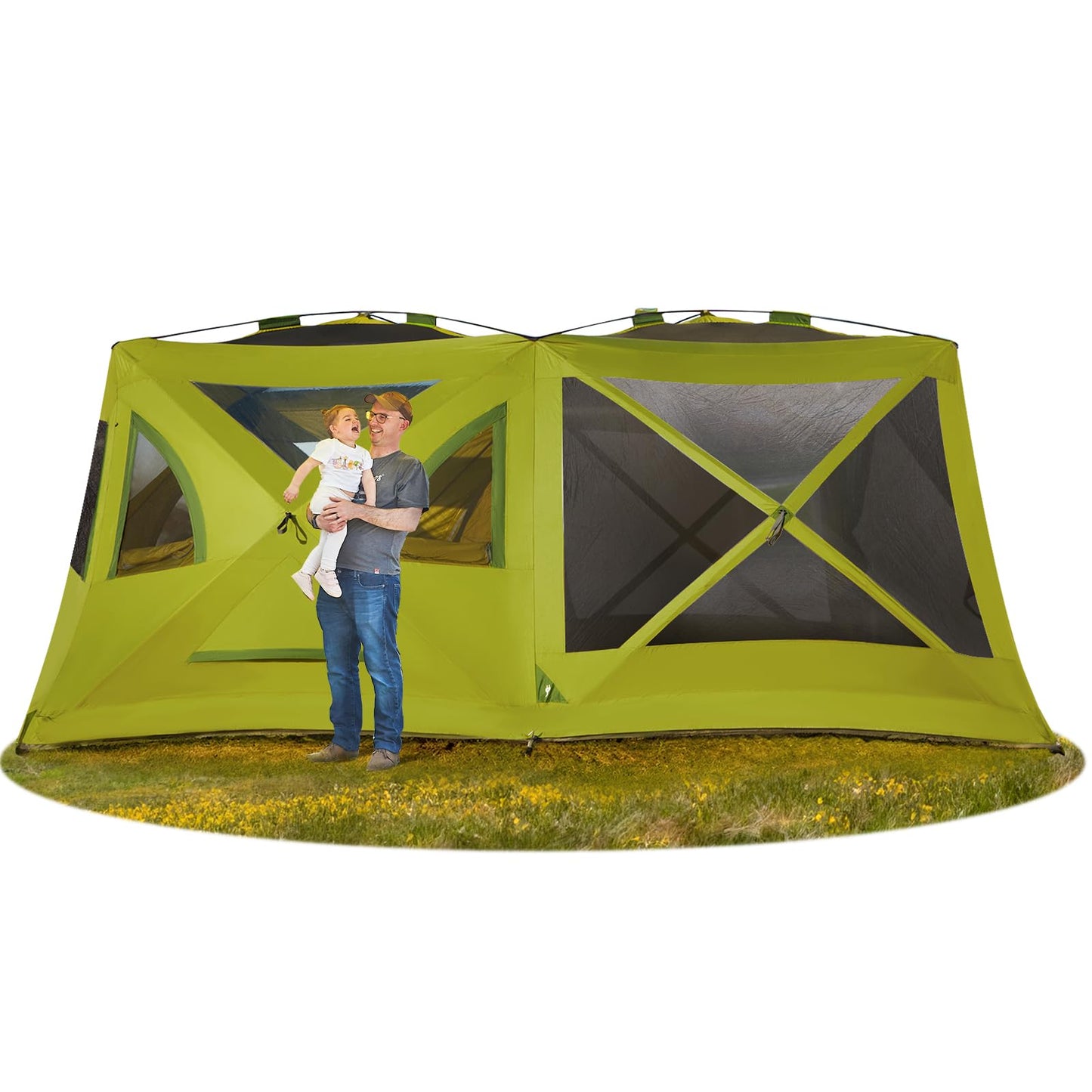 4–8 Person Instant Cabin Camping Tent with Rainfly & Carry Bag