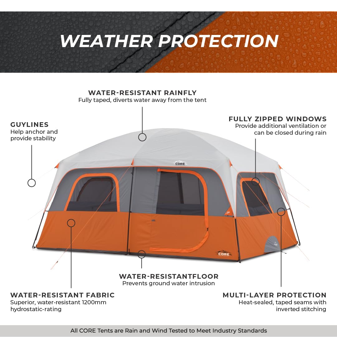 Large Multi-Room Cabin Tent for Family Camping & Outdoor Adventures