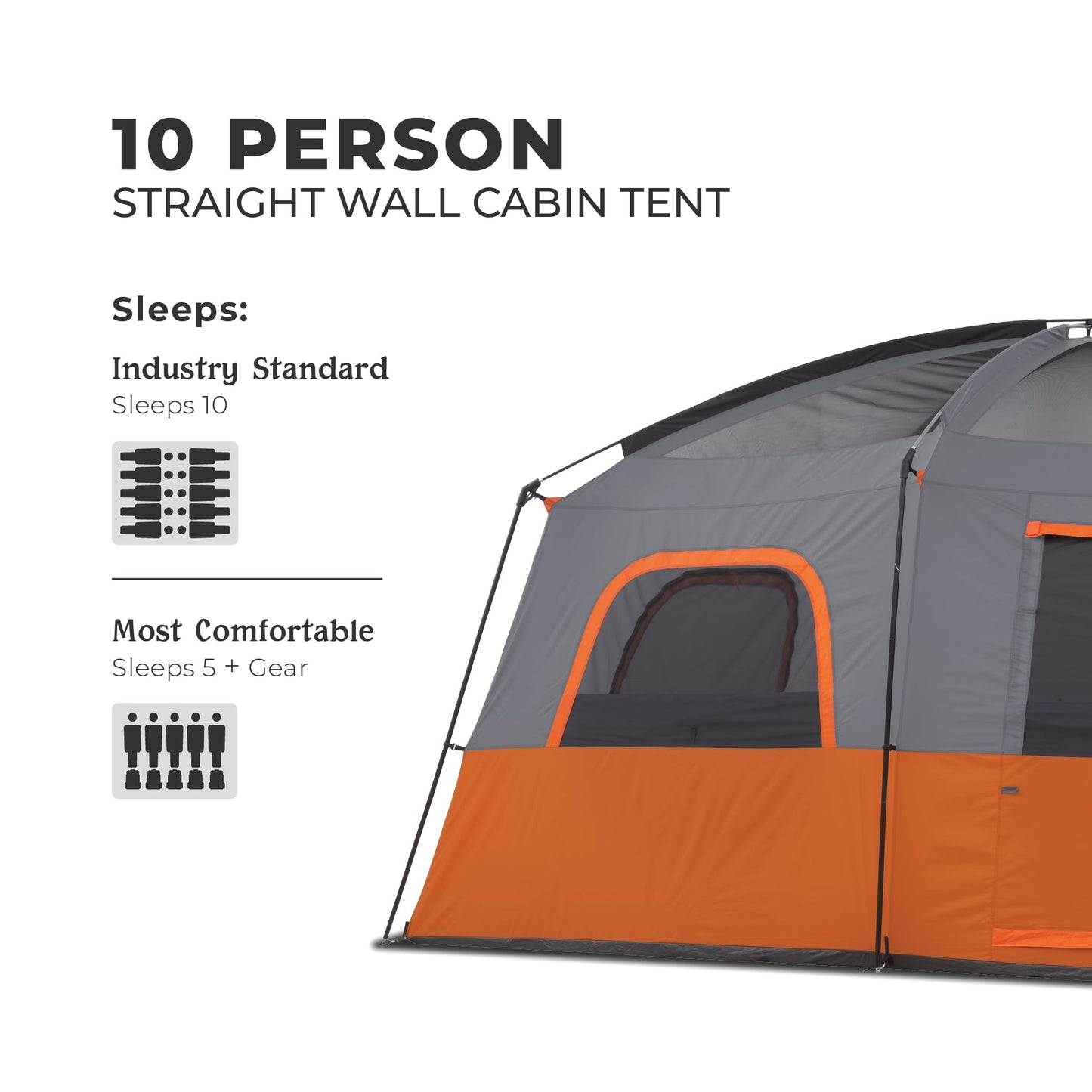 Large Multi-Room Cabin Tent for Family Camping & Outdoor Adventures