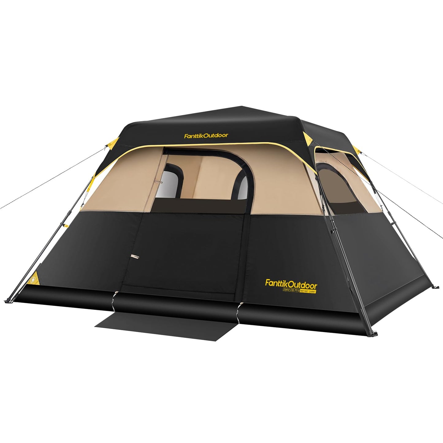 Instant Cabin Camping Tent with Rainfly & Carry Bag for Family Camping