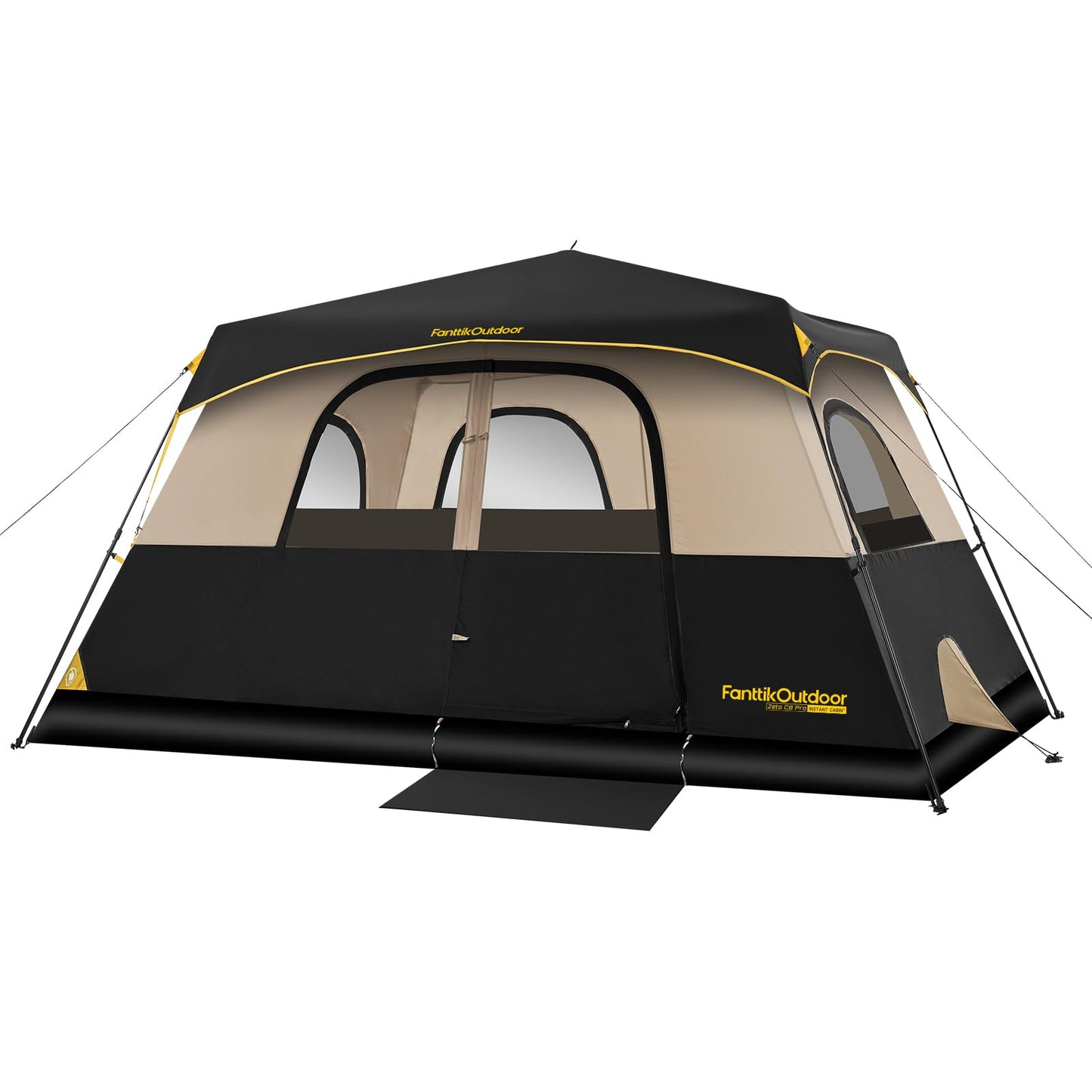 Instant Cabin Camping Tent with Rainfly & Carry Bag for Family Camping