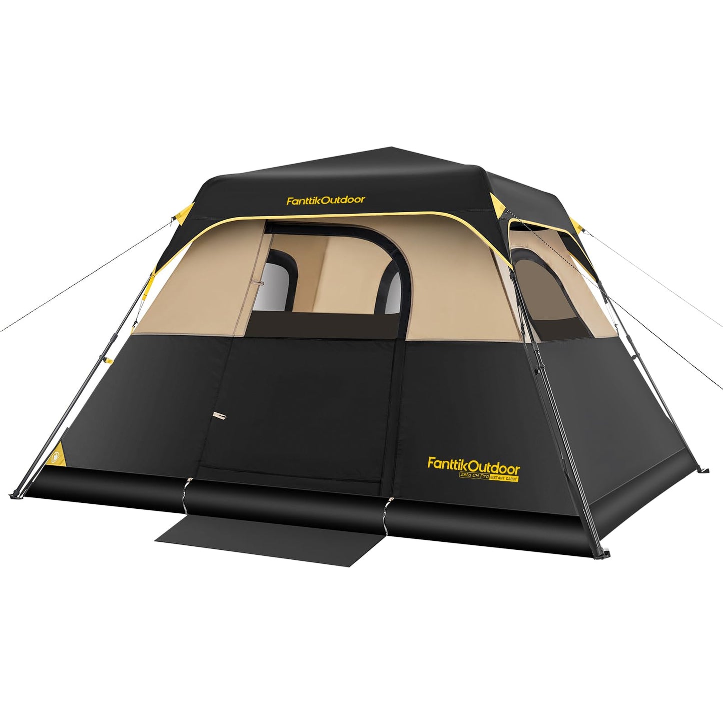 Instant Cabin Camping Tent with Rainfly & Carry Bag for Family Camping