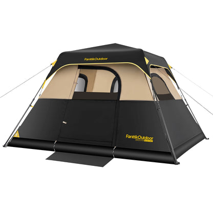 Instant Cabin Camping Tent with Rainfly & Carry Bag for Family Camping