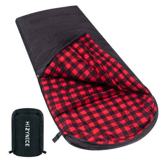 XXL Cold Weather Sleeping Bag for Adults with Compression Sack