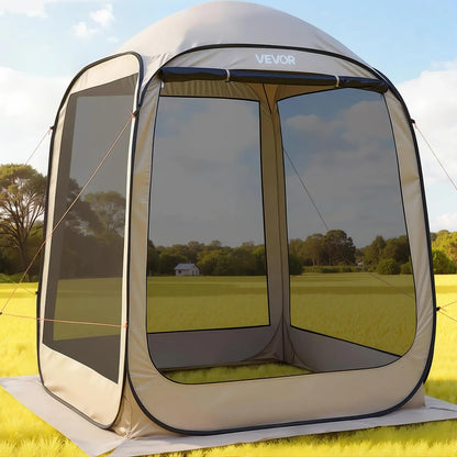 Pop-Up Screen House Tent with Carry Bag for Outdoor Camping & Backyard Use