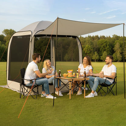 Pop-Up Screen House Tent with Carry Bag for Outdoor Camping & Backyard Use