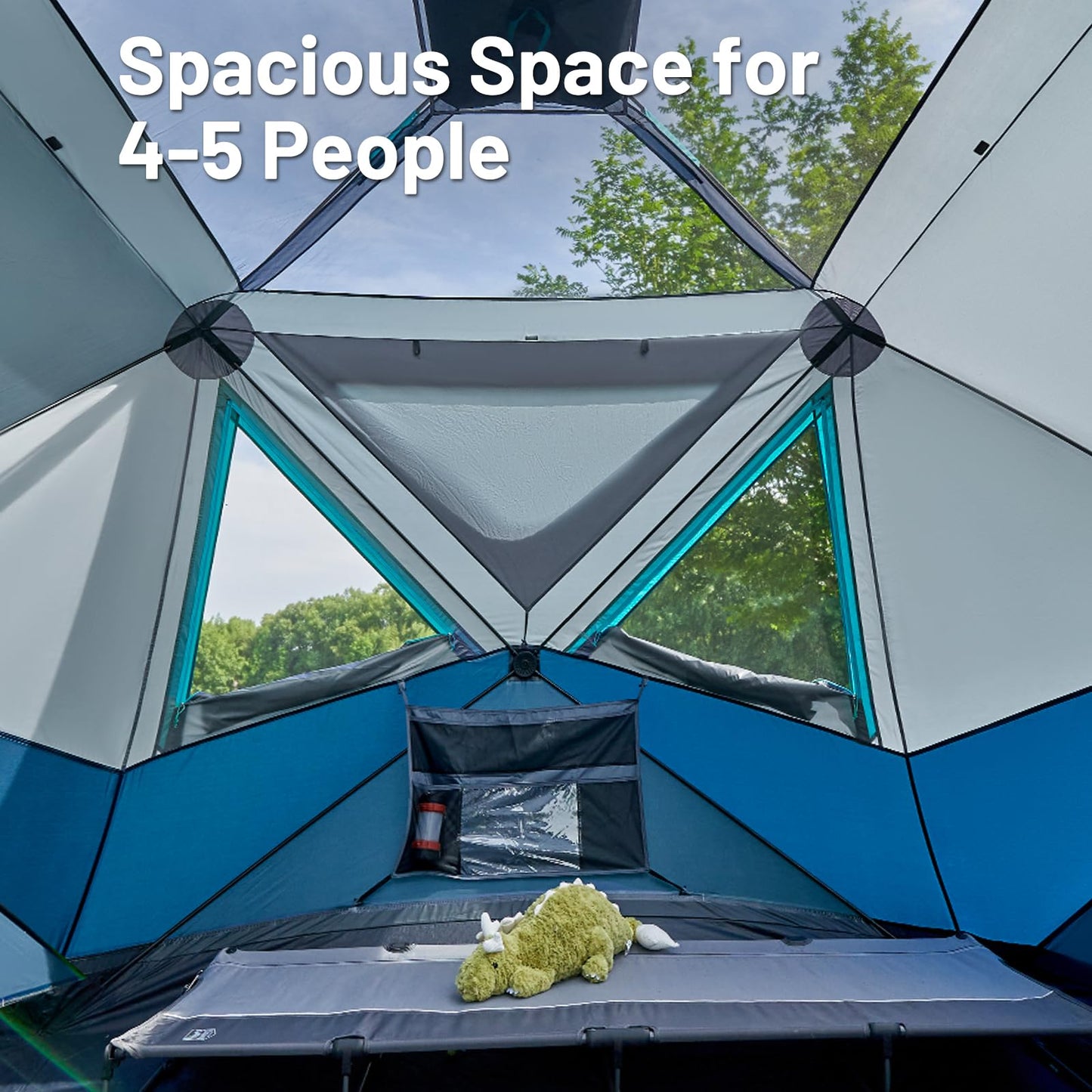 4–8 Person Instant Cabin Camping Tent with Rainfly & Carry Bag
