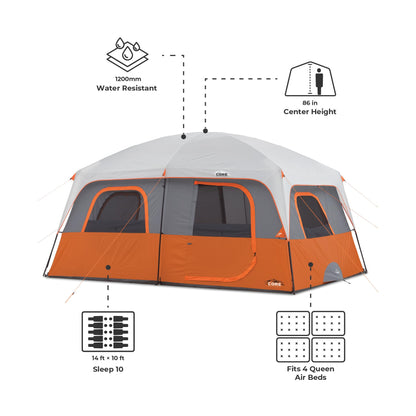 Large Multi-Room Cabin Tent for Family Camping & Outdoor Adventures