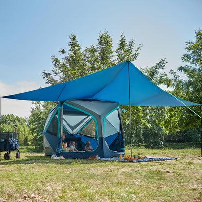 4–8 Person Instant Cabin Camping Tent with Rainfly & Carry Bag