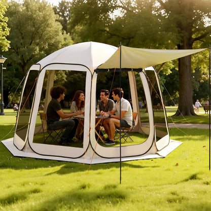 Pop-Up Screen House Tent with Carry Bag for Outdoor Camping & Backyard Use