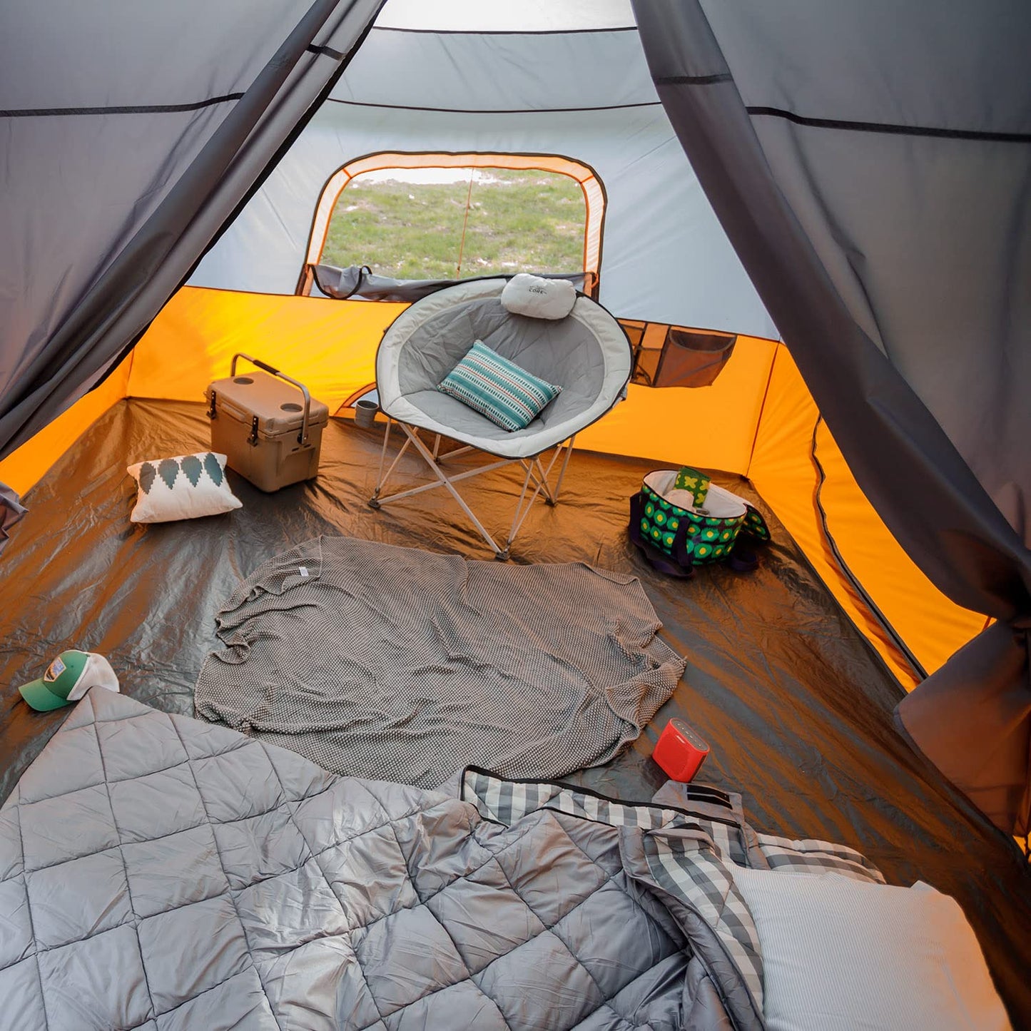 Large Multi-Room Cabin Tent for Family Camping & Outdoor Adventures