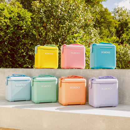 Insulated Rolling Picnic Cooler with Hard Shell Design