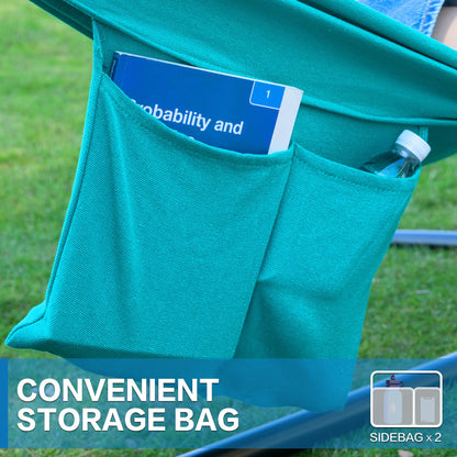 Double Hammock with Heavy-Duty Steel Stand & Carry Bag